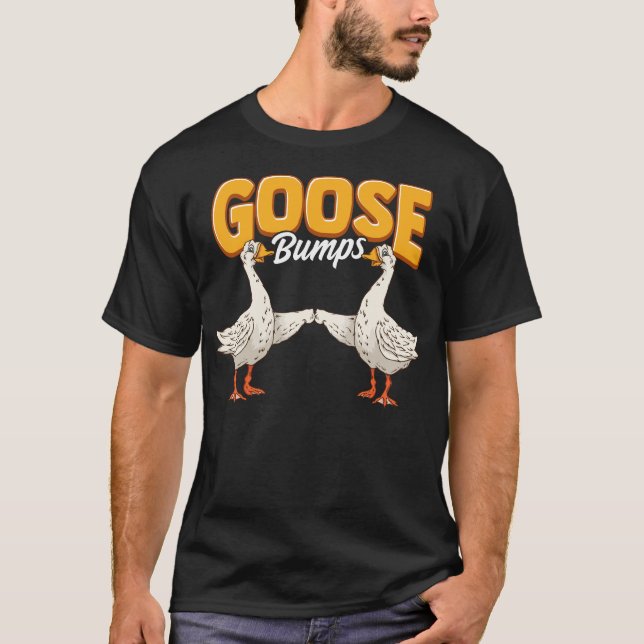 Camiseta Curioso y gracioso de la piel de gallina de la pie (Anverso)