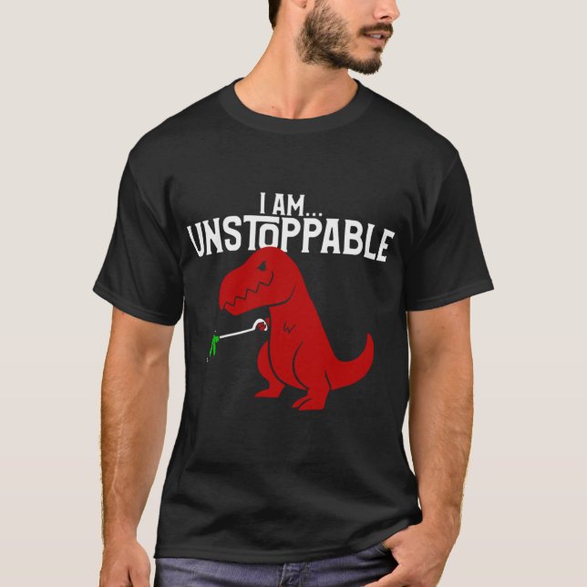 Camiseta Curioso y gracioso que soy imparable en el monólog (Anverso)