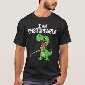 Camiseta Curioso y gracioso soy un incontenible dinosaurio 