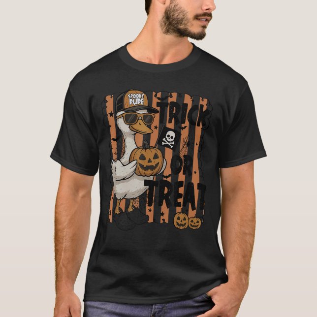 Camiseta Curioso y tonto truco de oca o trébol perrito de p (Anverso)