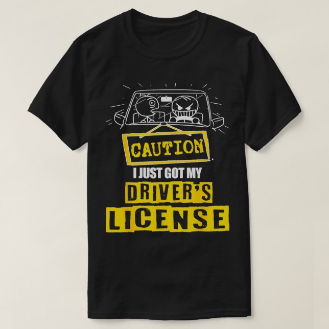 Camiseta Curiosos Nuevos Conductores Precaución Acabo De Co (Diseño del anverso)