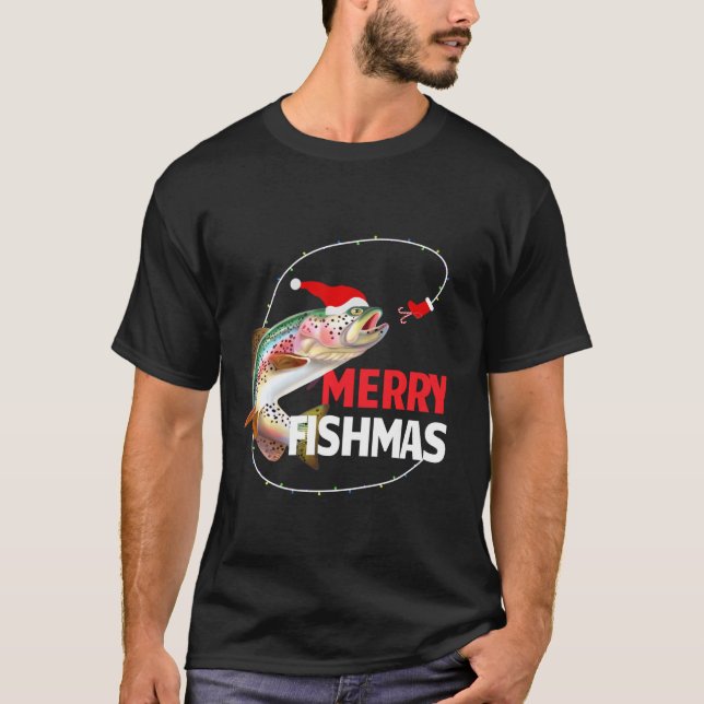 Camiseta Curiosos pescadores de truchas de cerezo (Anverso)