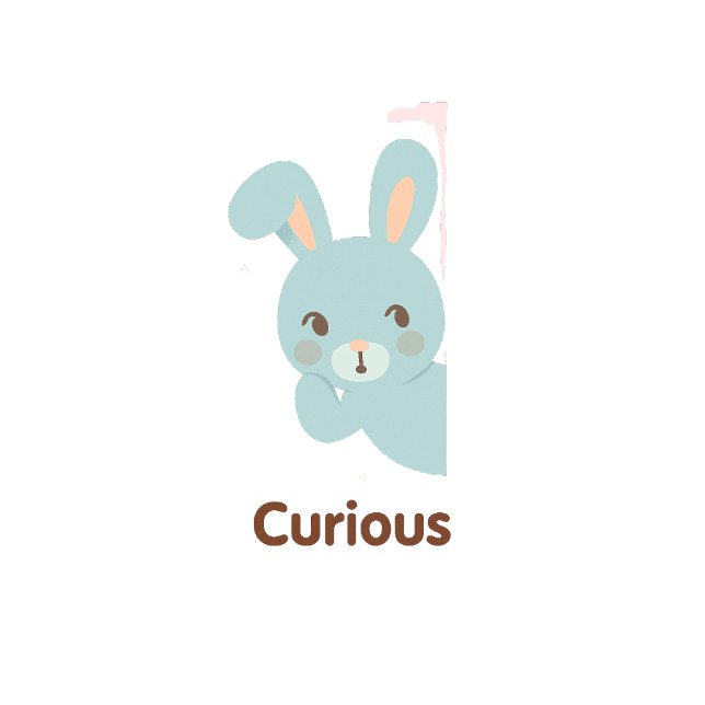 Camiseta Curious Bunny – Pastel Character T-Shirt (Subido por el creador)