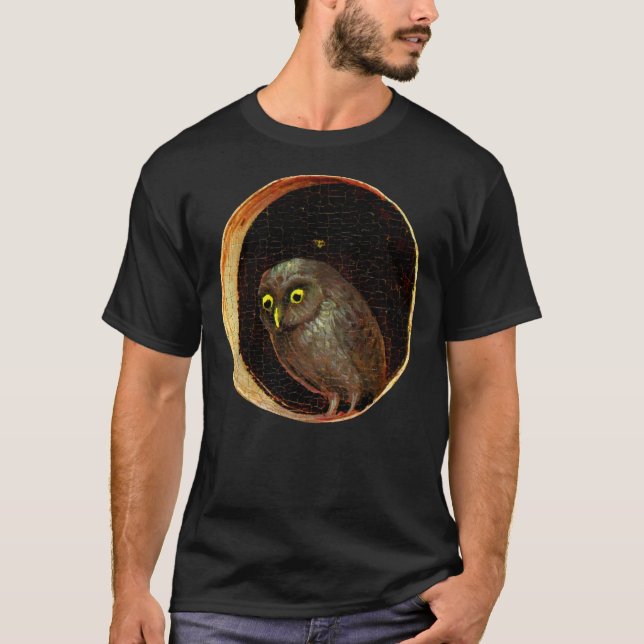 Camiseta Curious Owl Hieronymus Bosch Garden Of Earthly Del (Anverso)