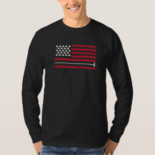 Camiseta Curl 2 del equipo de curling de la bandera estadou