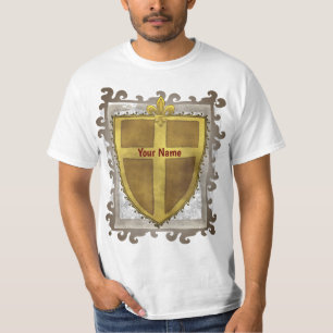 Camiseta Curl Fleur De Lis Shield