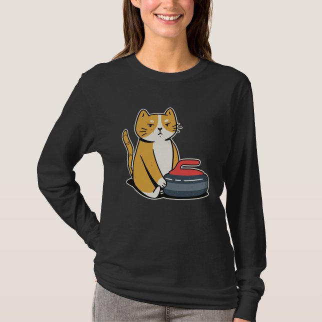 Camiseta Curler Cat I Cat Curling I Curling Player (Anverso)