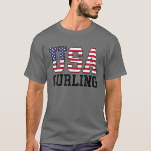 Camiseta Curler de la bandera de los Estados Unidos - Curli