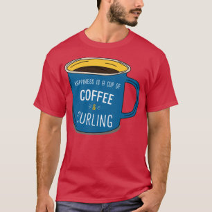 Camiseta Curling amp Café es felicidad