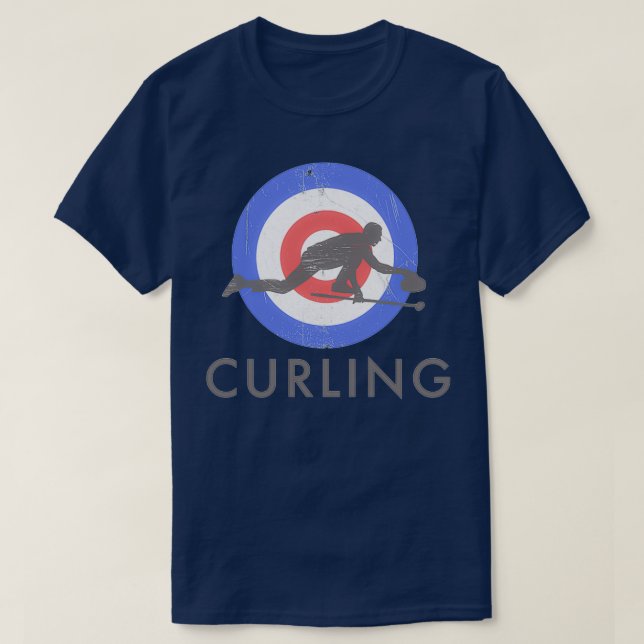 Camiseta Curling Bullseye 3 (Diseño del anverso)