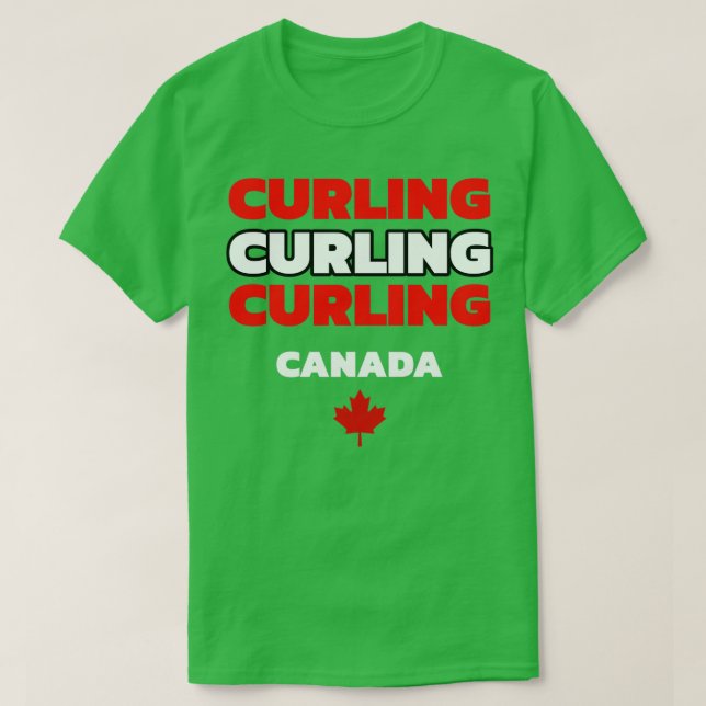 Camiseta Curling Canadá 6 (Diseño del anverso)