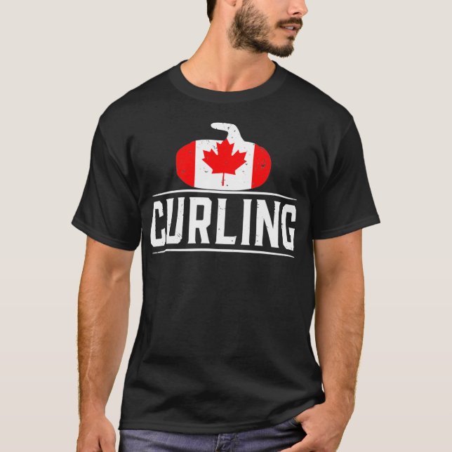 Camiseta Curling Canada Fan Coach Team Player (Anverso)