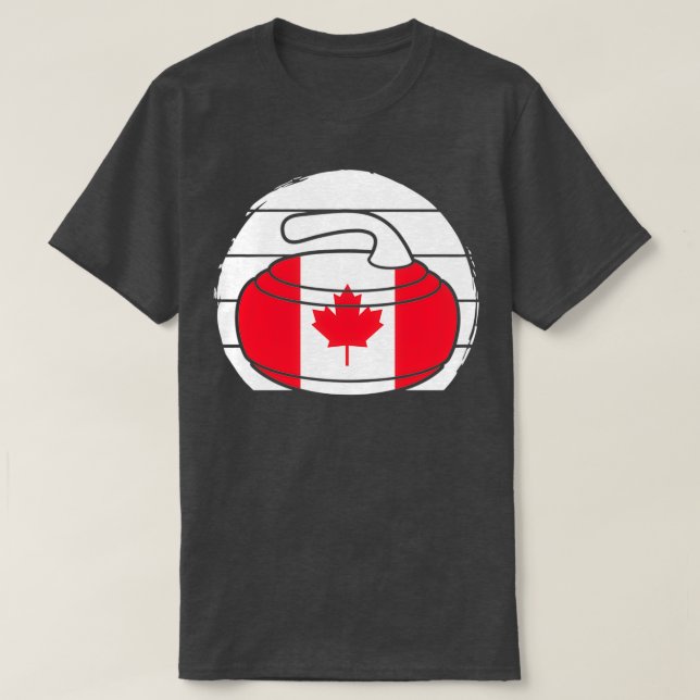 Camiseta Curling Canada Sports Canadian Curler Gift Ideas (Diseño del anverso)
