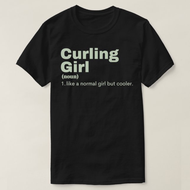 Camiseta Curling Chica Curling 2 (Diseño del anverso)