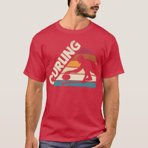 Camiseta Curling Curler Player Silhouette