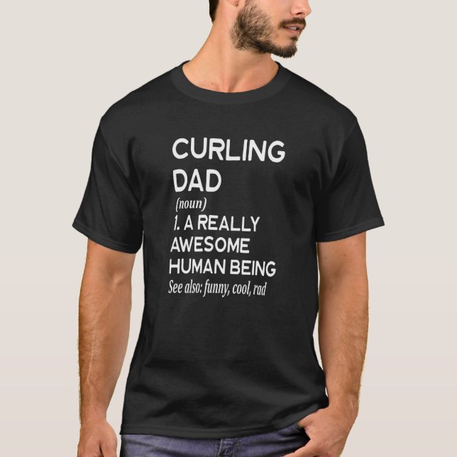 Camiseta Curling Dad Definition - Curl Winter Sports (Anverso)