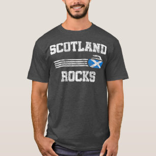 Camiseta Curling de cosecha de rocas de Escocia