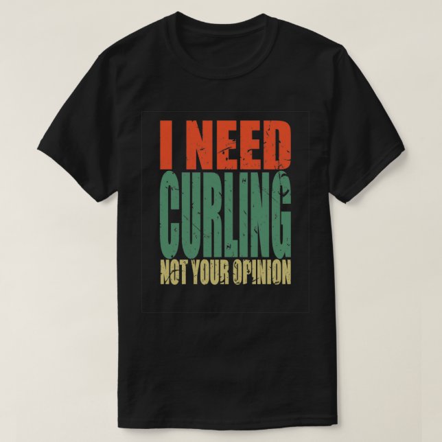 Camiseta Curling diciendo gracia (Diseño del anverso)
