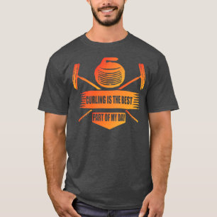 Camiseta curling es la mejor parte de mi día Regalo curling