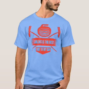 Camiseta curling es la mejor parte de mi día Regalo curling