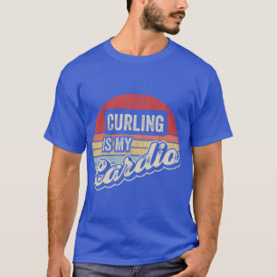 Camiseta Curling es mi Cardio Vintage Retro Funny Curling
