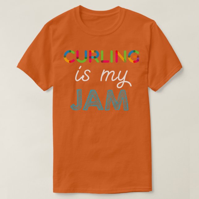 Camiseta Curling es mi divertido diseño curling (Diseño del anverso)