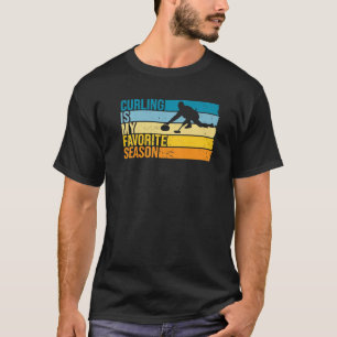 Camiseta Curling es mi estación favorita para curling Playe