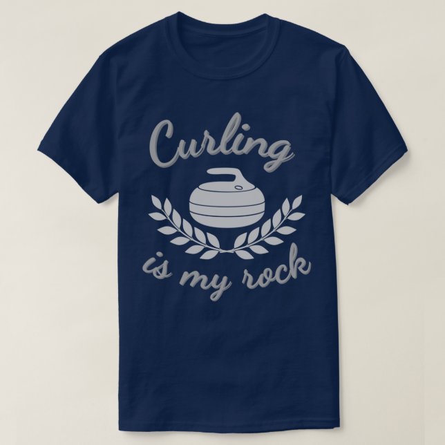 Camiseta Curling es mi roca 1 (Diseño del anverso)