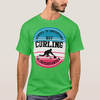 Camiseta Curling Gift Funny Curler Escuela de Deportes de H
