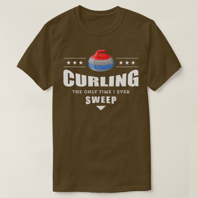 Camiseta Curling Gracioso Barrido Curling Team Regalo (Diseño del anverso)