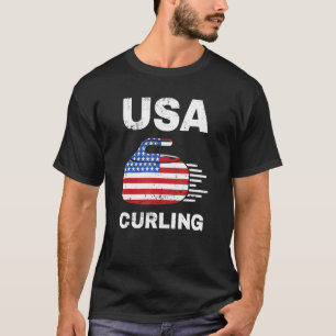 Camiseta Curling Gracioso Para Hombres Mujeres Curando Juga