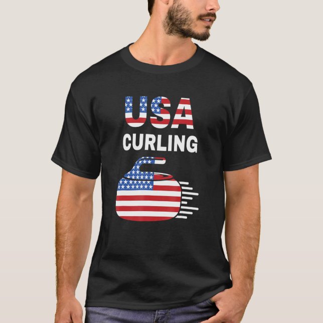 Camiseta Curling Gracioso Para Hombres Mujeres Curandose Ju (Anverso)