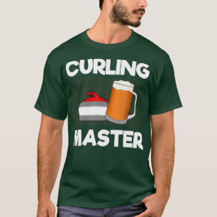 Camiseta Curling gracioso y bebería de cerveza que me gusta