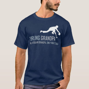Camiseta Curling Grandpa Funny Curler Sled Gift