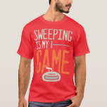 Camiseta Curling Ice Winter Sports Sweeper Sweeping Curler<br><div class="desc">Curling Ice Winter Sports Sweeper Sweeping Curler 1 .Check out our curling t shirt selection for the very best in unique or custom,  handmade pieces from our clothing shops.</div>