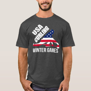 Camiseta Curling Juegos Deportivos de Invierno 2018 Ajedrez