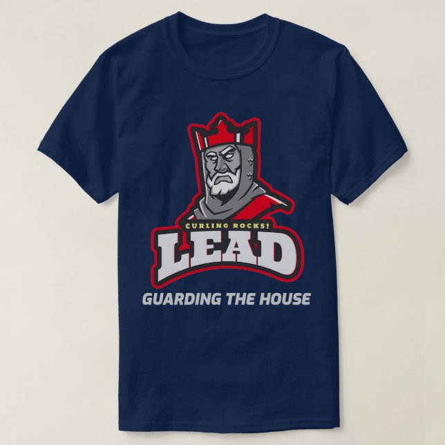 Camiseta Curling LeadsGuarding the House BLK (Diseño del anverso)