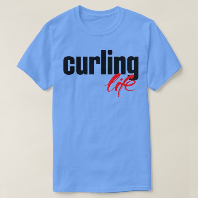 Camiseta Curling Life Winter Sports (Diseño del anverso)