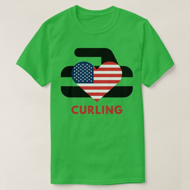Camiseta Curling Love USA (Diseño del anverso)