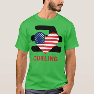 Camiseta Curling Love USA