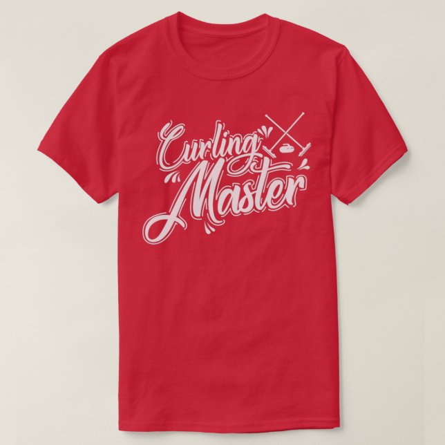 Camiseta Curling Master Wintersport Stone Gripper (Diseño del anverso)