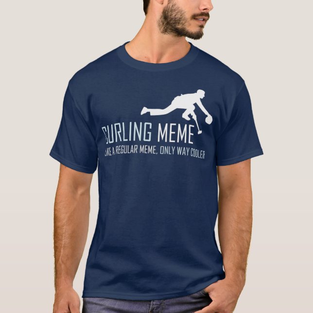 Camiseta Curling Meme Funny Curler Sled Gift (Anverso)