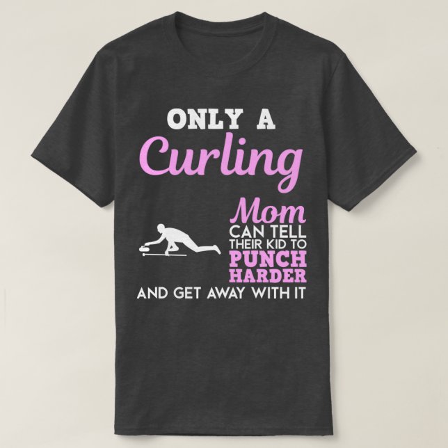 Camiseta Curling Mom Funny Design For Gift 4 (Diseño del anverso)