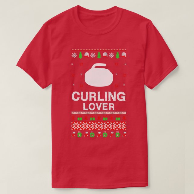 Camiseta Curling Navidades Lover Diseño Gracioso Para Regal (Diseño del anverso)