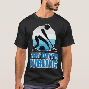 Camiseta Curling para hombres y mujeres todos los días Im C