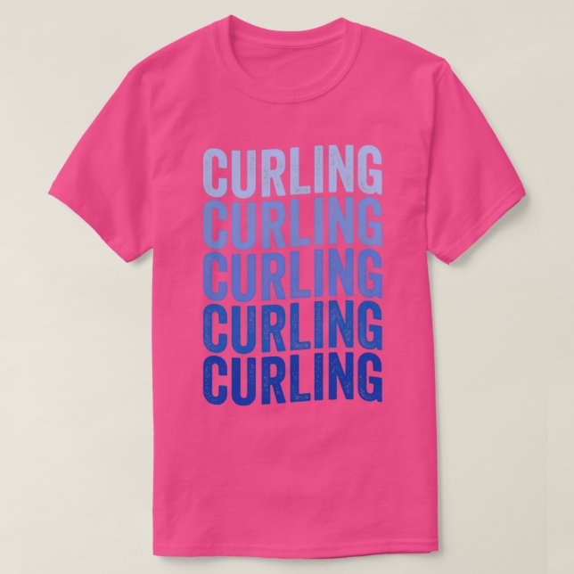 Camiseta Curling Player Chess On Ice (Diseño del anverso)