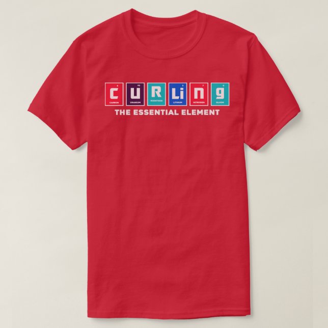 Camiseta Curling Player Curler Curling The Essential Elemen (Diseño del anverso)