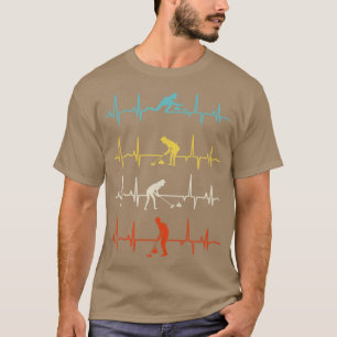 Camiseta Curling Player para un Curler Heartbeat