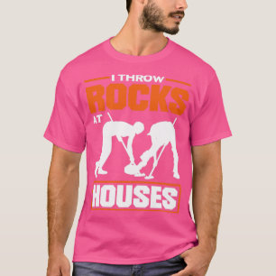 Camiseta Curling Player para un curler que lanzo piedras a 