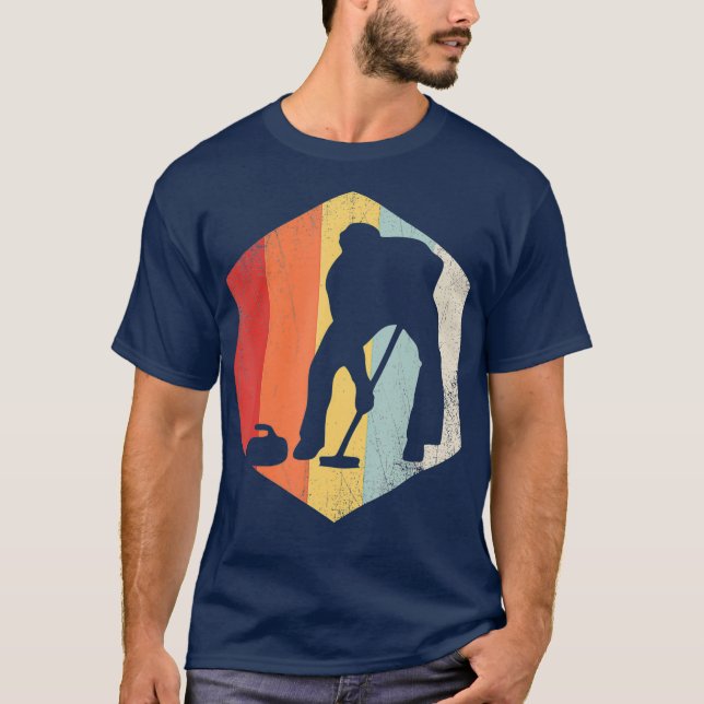 Camiseta Curling Player Retro Lover Deportivo con Problemas (Anverso)